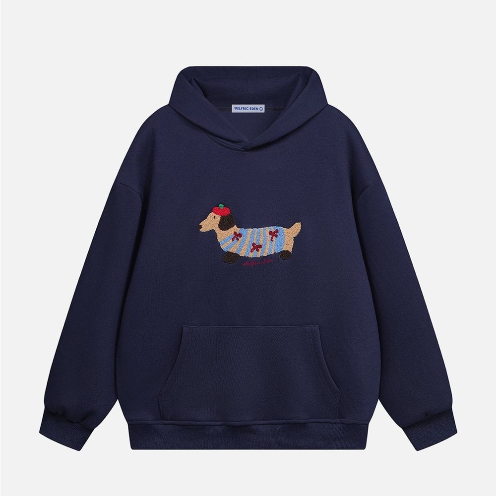 AELFRIC EDEN CARTOON DACHSHUND HOODIE